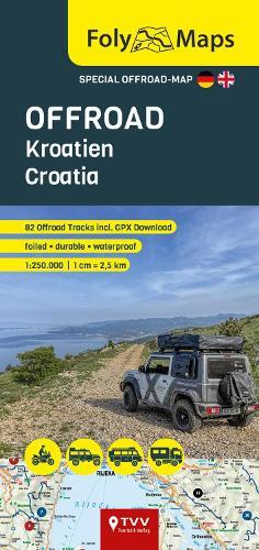 FolyMaps OFFROAD Croatia 1:250 000: Special map with over 80 off-road tracks
