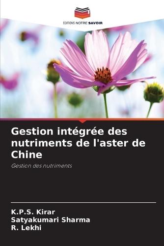 Gestion intégrée des nutriments de l'aster de Chine