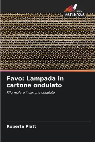 Favo: Lampada in cartone ondulato