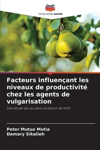 Facteurs influençant les niveaux de productivité chez les agents de vulgarisation