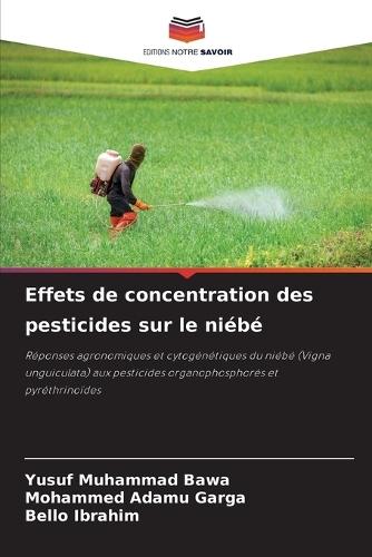 Effets de concentration des pesticides sur le niébé