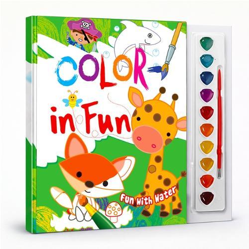 Colour in Fun (Green) with Water Colours (Edition01)