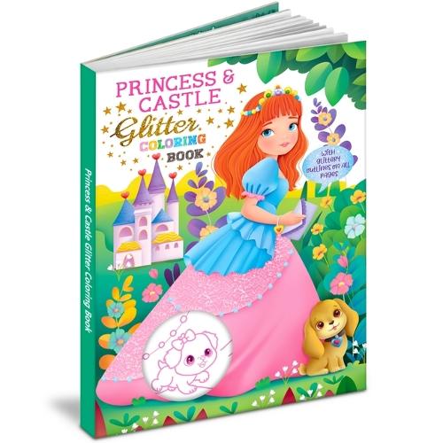 Princess & Castle Glitter Colouring Book (Edition01)