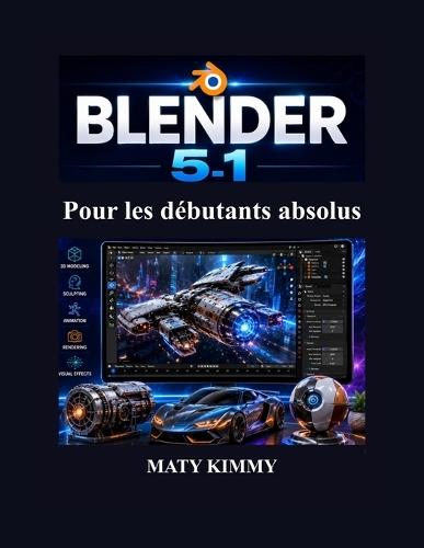 Blender 5.1 Pour les débutants absolus: Guide étape par étape de la modélisation 3D, de l'animation, de la sculpture, du rendu et des effets visuels