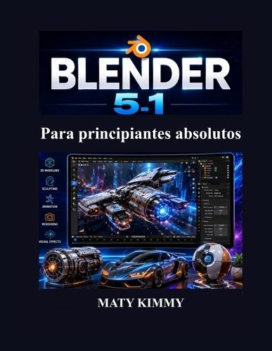 Blender 5.1 Para principiantes absolutos: Guía paso a paso para modelado 3D, animación, escultura, renderizado y efectos visuales