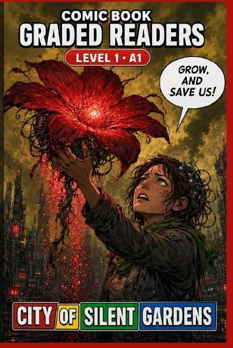 City of Silent Gardens: Graded Reader Comic Book for Adults Learn Easy English Reading.: A Graded Reader for Adult Learners (Level A1) - Visual Learning Illustrated ESL Book.