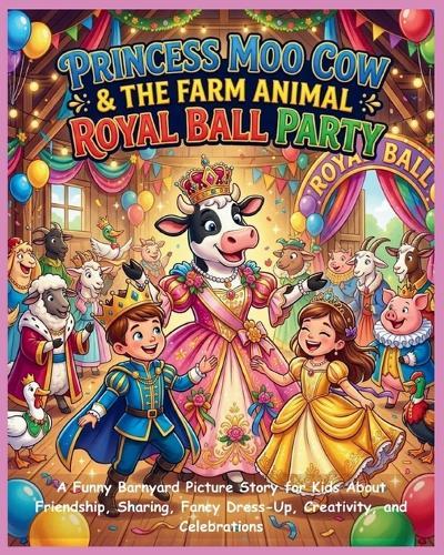 Princess Moo Cow & the Farm Animal Royal Ball Party: A Funny Barnyard Picture Story for Kids About Friendship, Sharing, Fancy Dress-Up, Creativity, and Celebrations