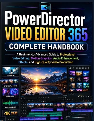 PowerDirector 365 Video Editor Complete Handbook: A Beginner-to-Advanced Guide to Professional Video Editing, Motion Graphics, Audio Enhancement, Effects, and High-Quality Video Production