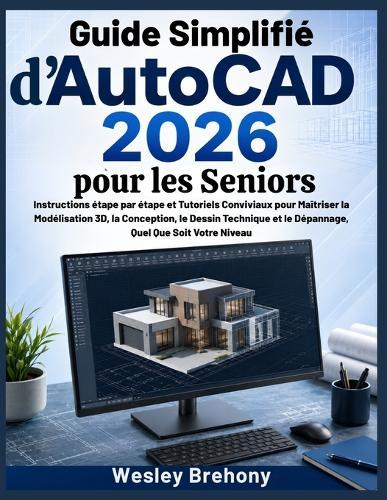 Guide Simplifié d'AutoCAD 2026 pour les Seniors: Instructions étape par étape et Tutoriels Conviviaux pour Maîtriser la Modélisation 3D, la Conception, le Dessin Technique et le Dépannage, Quel Que Soit Votre Niveau