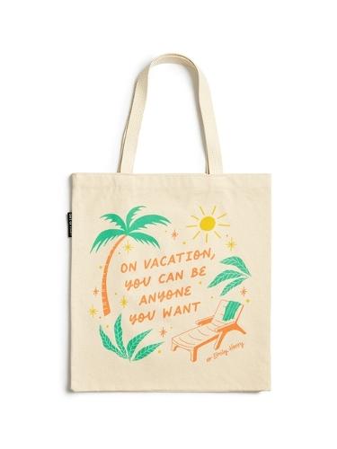 Emily Henry: On Vacation You Can Be Anyone Tote Bag