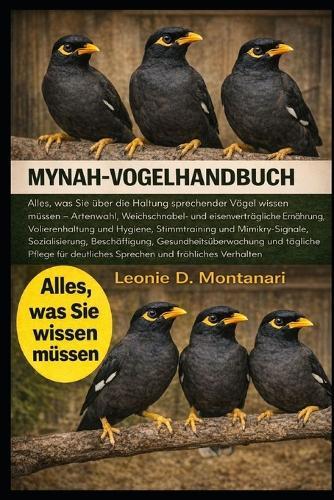 Mynah Vogelhandbuch: Alles, was Sie über die Haltung sprechender Vögel wissen müssen - Artenwahl, Weichschnabel- und eisenverträgliche Ernährung, Volierenhaltung und Hygiene, Stimmtraining und Mimikry-Signale, Sozialisierung, Beschäftigung...