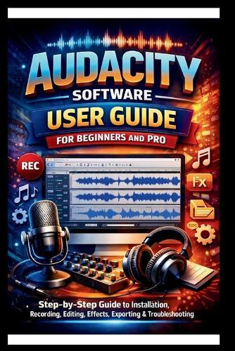 Audacity Software User Guide For Beginners And Pro: Step-by-step guide to mastering audacity installation, Recording, Editing, Effects, Exporting and troubleshooting made Easy.