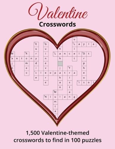 Valentine Crosswords: 1,500 Valentine-themed crosswords to find in 100 puzzles