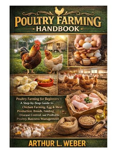Poultry Farming Handbook: Poultry Farming for Beginners - A Step-by-Step Guide to Chicken Farming, Egg & Meat Production, Breeds, Feeding, Disease Control, and Profitable Poultry Business Management
