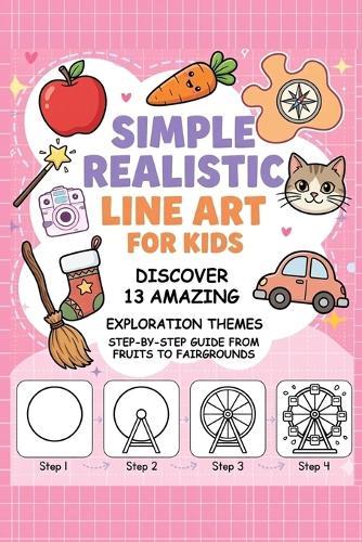 Simple Realistic Line Art for Kids