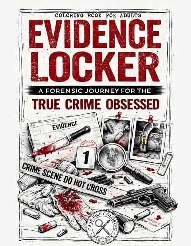 Evidence Locker - A Forensic Journey for the True Crime Obsessed: 30 Detailed Crime Scene Illustrations and Evidence Files for Adults and True Crime Fans - 8.5 x 11 inches