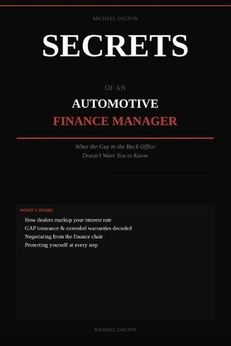 Secrets of an Automotive Finance Manager