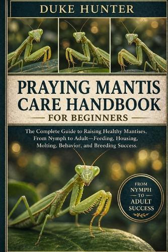 Praying Mantis Care Handbook: The Complete Guide to Raising Healthy Mantises, From Nymph to Adult-Feeding, Housing, Molting, Behavior, and Breeding Success.