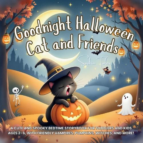 Goodnight Halloween Cat and Friends: A Cute and Spooky Bedtime Storybook for Toddlers and Kids Ages 2-6, with Friendly Vampires, Pumpkins, Witches, and More!