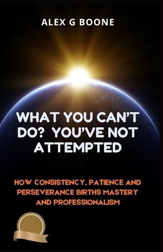 What You Can't Do? You've Not Attempted: How Consistency, Patience and Perseverance Births Mastery and Professionalism