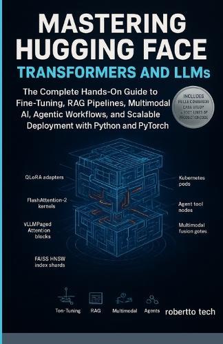 Mastering Hugging Face Transformers and LLMs: The Complete Hands-On Guide to Fine-Tuning, RAG Pipelines, Multimodal AI, Agentic Workflows, and Scalable Deployment with Python and PyTorch