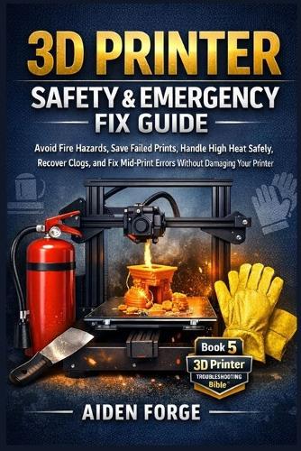 3D Printer Safety & Emergency Fix Guide: Avoid Fire Hazards, Save Failed Prints, Handle High Heat Safely, Recover Clogs, and Fix Mid-Print Errors Without Damaging Your Printer (BOOK 5).