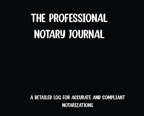 The Professional Notary Journal - Black