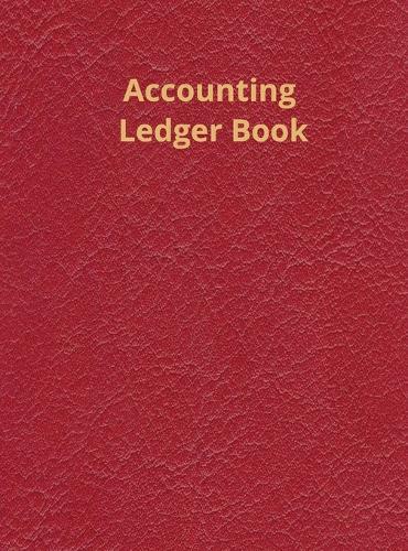 Accounting Ledger - Dark Red: Hardcover