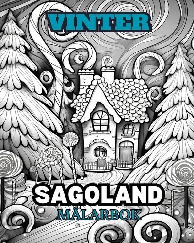 VINTERPARADIS Målarbok för vuxna: Med vinterscener, snöiga träd, söta djur och mer.