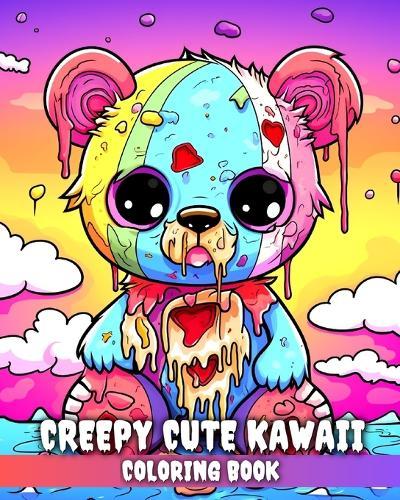 Creepy Cute Kawaii Coloring Book: Spooky and Cute Kawaii Coloring Sheets for Adults and Teens