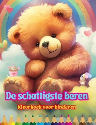 De schattigste beren - Kleurboek voor kinderen - Creatieve en grappige scènes van lachende beren: Charmante tekeningen die creativiteit en plezier voor kinderen stimuleren