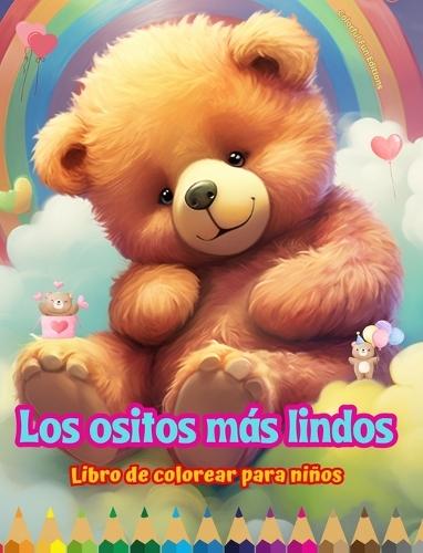 Los ositos más lindos - Libro de colorear para niños - Escenas creativas y divertidas de risueños osos: Encantadores dibujos que impulsan la creatividad y diversión de los niños