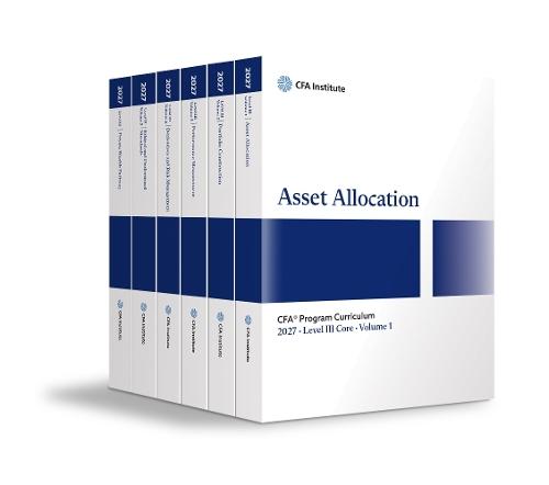 2027 CFA® Program Curriculum, Level III Private Wealth Pathway Box Set