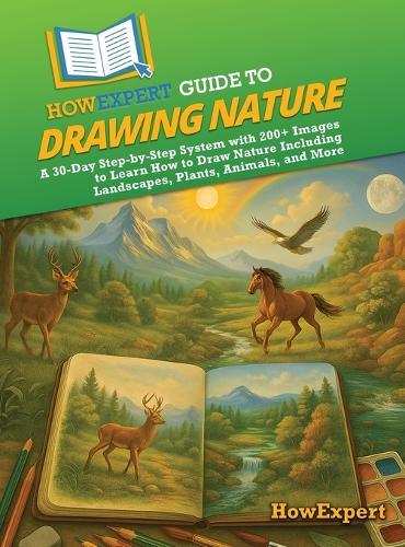 HowExpert Guide to Drawing Nature: A 30-Day Step-by-Step System with 200+ Images to Learn How to Draw Nature Including Landscapes, Plants, Animals, and More