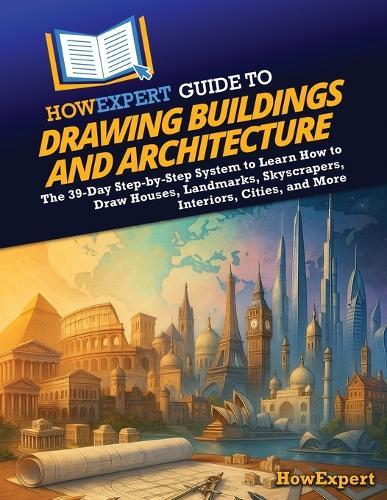 HowExpert Guide to Drawing Buildings and Architecture: The 39-Day Step-by-Step System to Learn How to Draw Houses, Landmarks, Skyscrapers, Interiors, Cities, and More