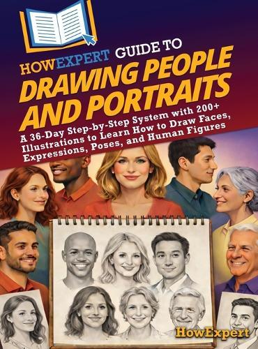 HowExpert Guide to Drawing People and Portraits: A 36-Day Step-by-Step System with 200+ Illustrations to Learn How to Draw Faces, Expressions, Poses, and Human Figures