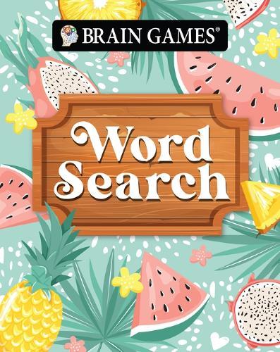 Brain Games - Take Along - Word Search - Summer-Themed Fruit Design Portable Puzzle Book