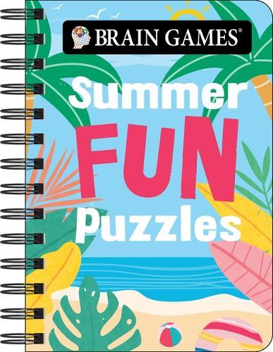 Brain Games - To Go - Summer Fun Puzzles 180+ Variety Puzzles Compact & Portable for Travel Beach, Vacation & Road Trip Activity Book Gift for Adults, Teens & Seniors