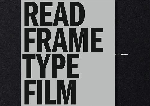 Read Frame Type Film: Or, Written on the Screen